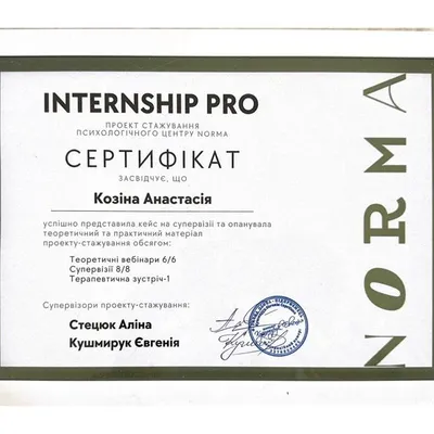 Internship pro